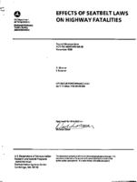 Effects of seatbelt laws on highway fatalities