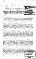 Interstate Commerce Commission Report of the Accident  Investigation Occurring on the NORFOLK AND WESTERN RAILWAY WALTON VA