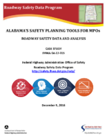 Alabamas Safety Planning Tools For MPOs Roadway Safety Data And Analysis Case Study