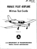 AC 6132C Private Pilot Airplane Written Test Guide
