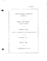 Interstate Commerce Commision Report of the Accident  Investigation Occuring on the CHICAGO INDIANAPOLIS AND LOUISVILLE RAILWAY PUTNAMVILLE IN