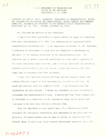 Statement of John A Volpe Secretary Department of Transportation before the Subcommittee on Housing and Urban Affairs Regarding an Amendment to the Proposed Public Transportation Assistance Act