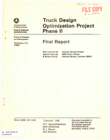 Truck Design Optimization Project TDOP Phase II Final Report