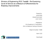 Division of Engineering Research OnCall ROC Task 08  Reexamining Level of Service as a Measure of Effectiveness for Roadway Improvements