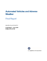 Automated Vehicles and Adverse Weather Final Report