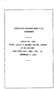 Interstate Commerce Commision Report of the Accident  Investigation Occuring on the ELGIN JOLIET AND EASTERN KIRK YARD GARY IN