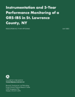 Instrumentation and 5Year Performance Monitoring of a GRS IBS in St Lawrence County NY
