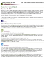 Human Environment Digest December 13 2018