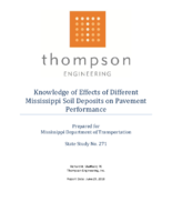 Knowledge of Effects of Different Mississippi Soil Deposits on Pavement Performance