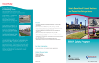 Safety Benefits of Raised Medians and Pedestrian Refuge Areas brochure