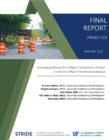 Evaluating Detours for a Major Construction Project in the Era of Realtime Route Guidance
