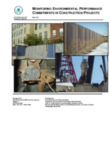 Monitoring Environmental Performance Commitments in Construction Projects