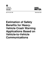 Estimation of Safety Benefits for HeavyVehicle Crash Warning Applications Based on VehicletoVehicle Communications