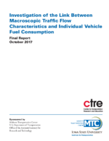 Investigation of the Link Between Macroscopic Traffic Flow Characteristics and Individual Vehicle Fuel Consumption