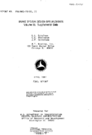 Brake System Design Optimization  Volume 2 Supplemental Data