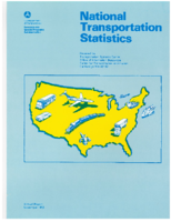 National Transportation Statistics NTS Annual Report 1982