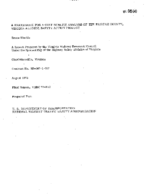 A framework for a cost benefit analysis of the Fairfax County Virginia Alcohol Safety Action Project