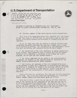 Testimony of Secretary of Transportation Neil Goldschmidt before the Senate Appropriates Committee