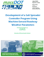 Development of a Salt Spreader Controller Program Using MachineSensed Roadway Weather Parameters