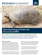 Detecting Endangered Turtles with Environmental DNA Research Summary