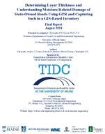 Determining Layer Thickness and Understanding Moisture Related Damage of StateOwned Roads Using GPR and Capturing Such in a GISBased Inventory