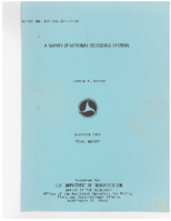 Survey of National Geocoding Systems