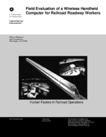 Field evaluation of a wireless handheld computer for railroad roadway workers