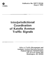 Interjurisdictional coordination of Katella Avenue traffic signals