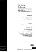 User Group Deployment Puget Sound Help Me PuSHMe Operational Test Task 3 Technical Memorandum