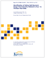 Identification of safety belt restraint usage characteristics related to four to thirteenyearolds