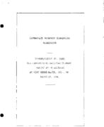 Interstate Commerce Commision Report of the Accident  Investigation Occuring on the PENNSYLVANIA RAILROAD WEST TERRE HAUTE IN