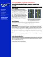 Improving Multimodal Traffic Safety for MultiLane Arterials Summary