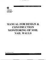 Manual for Design and Construction Monitoring of Soil Nail Wall