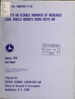 Effects on flexible highways of increased legal vehicle weights using VESYS IIM