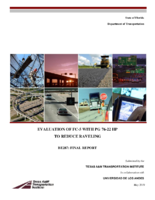 Evaluation of FC5 with PG 7622 HP to Reduce Raveling