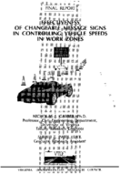 Effectiveness of Changeable Message Signs in Controlling Vehicle Speeds in Work Zones