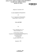 Impact of Various Compaction Equipment on HotMix Asphalt HMA Design in Ohio