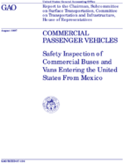 Commercial Passenger Vehicles  Safety Inspection of Commercial Buses and Vans Entering into the United States from Mexico