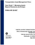 Managing Assets Beyond Pavements and Bridges  Case Study 7