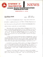 Department of Transportation News Urban Mass Transportation Administration UMTA 7245