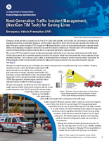 NextGeneration Traffic Incident Management NextGen TIM Tech for Saving Lives Emergency Vehicle Preemption EVP
