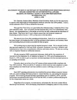 Deputy Secretary of Transportation Mortimer Downey Speeches April 1998