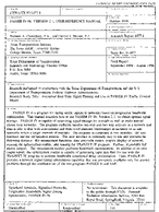 PASSER IV96 Version 21 UserReference Manual