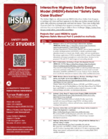 Interactive Highway Safety Design Model IHSDMRelated Safety Data Case Studies