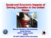 Social and economic impacts of driving cessation in the United States