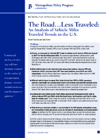 The RoadLess Traveled An Analysis of Vehicle Miles Traveled Trends in the US
