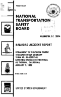 Interstate Commerce Commision Report of the Accident  Investigation Occuring on the SOUTHERN PACIFIC TRANSPORTATION COMPANY THERMAL CA