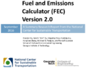 Fuel and Emissions Calculator FEC Version 20