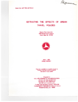 Estimating the Effects of Urban Travel Policies