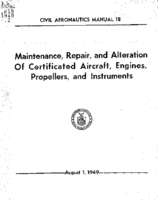 CAM 18 Maintenance Repair And Alteration Of Airframes Powerplants Propellers And Appliances 1949